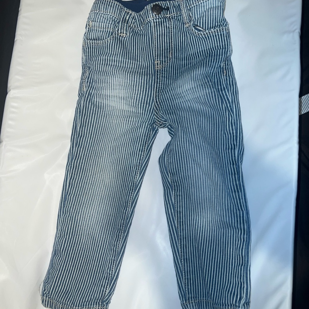 OshKosh B'gosh Blue Striped Kids Casual Bottoms